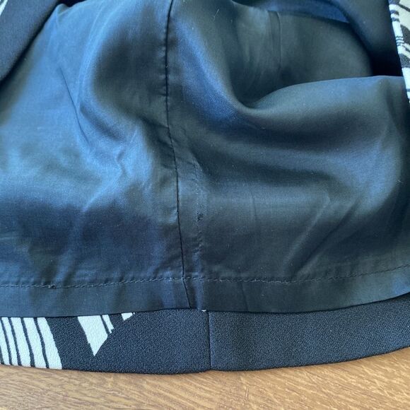 Juicy Couture Pop Art Retro Flower Power Mini Dress‎ Black / White size 0 - Picture 9 of 11